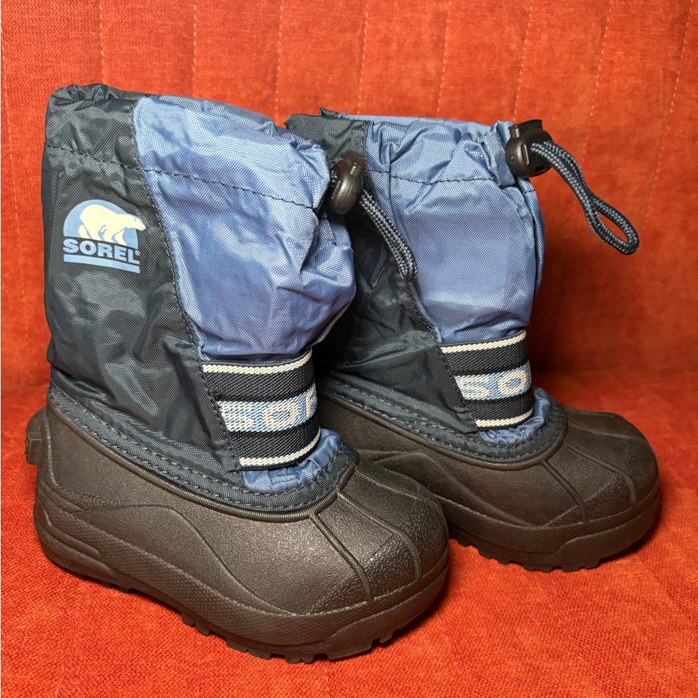 Sorel Kids' Black and Navy Winter Boots